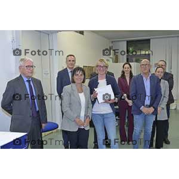 Zanica incontro con Caritas Bergamo donazione banco alimentare Bcc Bergamasca e Orobica 16 Aprile 2026 Bergamo Italia Foto Tiziano Manzoni Lapresse