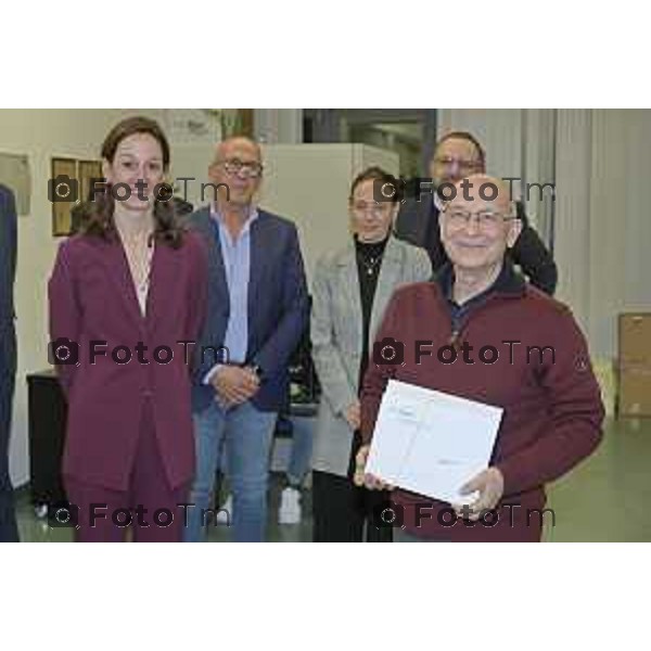Zanica incontro con Caritas Bergamo donazione banco alimentare Bcc Bergamasca e Orobica 16 Aprile 2026 Bergamo Italia Foto Tiziano Manzoni Lapresse