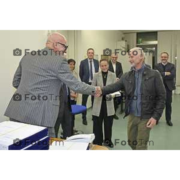 Zanica incontro con Caritas Bergamo donazione banco alimentare Bcc Bergamasca e Orobica 16 Aprile 2026 Bergamo Italia Foto Tiziano Manzoni Lapresse