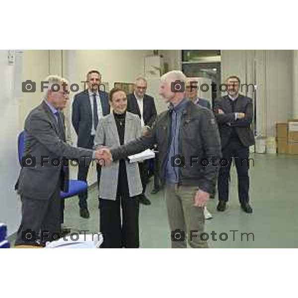 Zanica incontro con Caritas Bergamo donazione banco alimentare Bcc Bergamasca e Orobica 16 Aprile 2026 Bergamo Italia Foto Tiziano Manzoni Lapresse