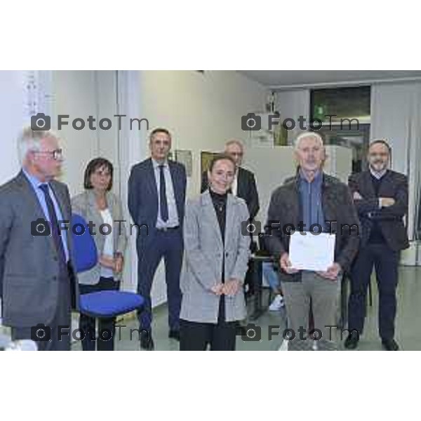 Zanica incontro con Caritas Bergamo donazione banco alimentare Bcc Bergamasca e Orobica 16 Aprile 2026 Bergamo Italia Foto Tiziano Manzoni Lapresse