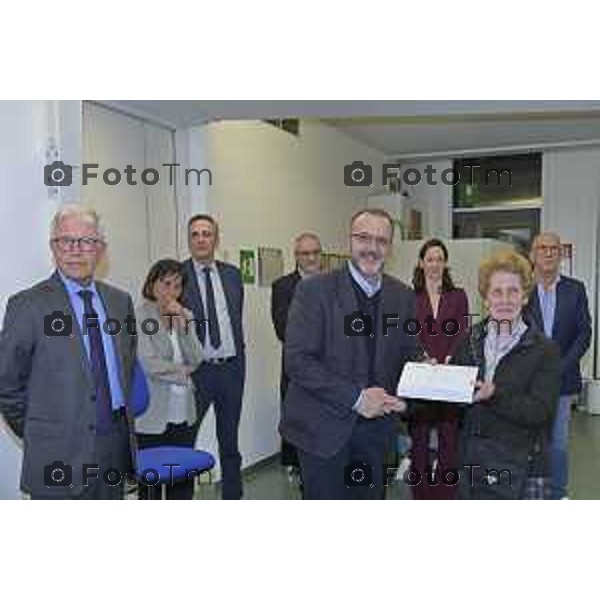 Zanica incontro con Caritas Bergamo donazione banco alimentare Bcc Bergamasca e Orobica 16 Aprile 2026 Bergamo Italia Foto Tiziano Manzoni Lapresse