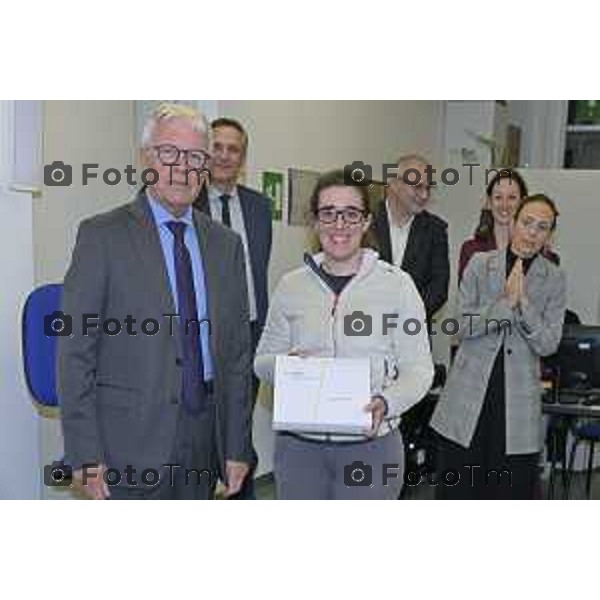 Zanica incontro con Caritas Bergamo donazione banco alimentare Bcc Bergamasca e Orobica 16 Aprile 2026 Bergamo Italia Foto Tiziano Manzoni Lapresse