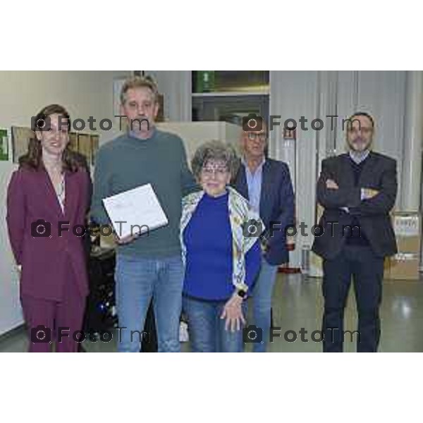 Zanica incontro con Caritas Bergamo donazione banco alimentare Bcc Bergamasca e Orobica 16 Aprile 2026 Bergamo Italia Foto Tiziano Manzoni Lapresse