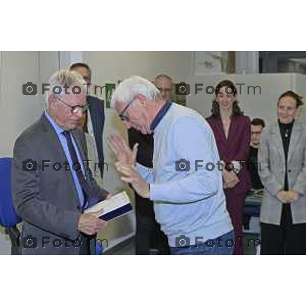 Zanica incontro con Caritas Bergamo donazione banco alimentare Bcc Bergamasca e Orobica 16 Aprile 2026 Bergamo Italia Foto Tiziano Manzoni Lapresse