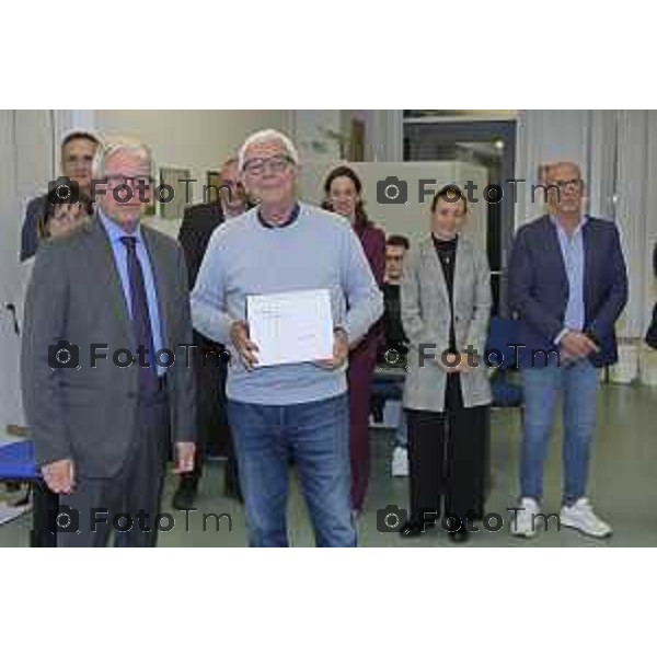 Zanica incontro con Caritas Bergamo donazione banco alimentare Bcc Bergamasca e Orobica 16 Aprile 2026 Bergamo Italia Foto Tiziano Manzoni Lapresse
