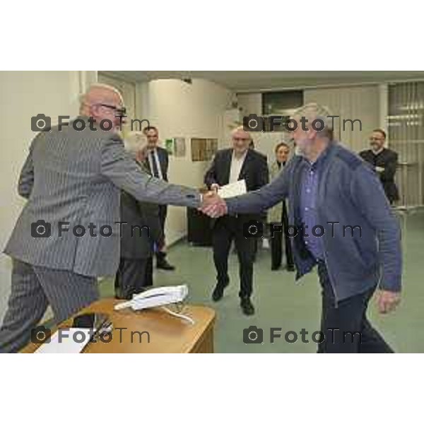 Zanica incontro con Caritas Bergamo donazione banco alimentare Bcc Bergamasca e Orobica 16 Aprile 2026 Bergamo Italia Foto Tiziano Manzoni Lapresse