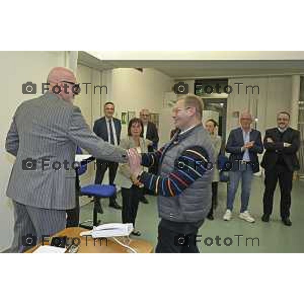 Zanica incontro con Caritas Bergamo donazione banco alimentare Bcc Bergamasca e Orobica 16 Aprile 2026 Bergamo Italia Foto Tiziano Manzoni Lapresse