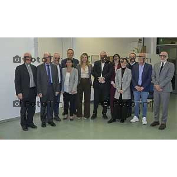 Zanica incontro con Caritas Bergamo donazione banco alimentare Bcc Bergamasca e Orobica 16 Aprile 2026 Bergamo Italia Foto Tiziano Manzoni Lapresse