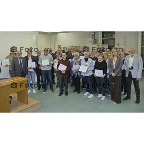 Zanica incontro con Caritas Bergamo donazione banco alimentare Bcc Bergamasca e Orobica 16 Aprile 2026 Bergamo Italia Foto Tiziano Manzoni Lapresse