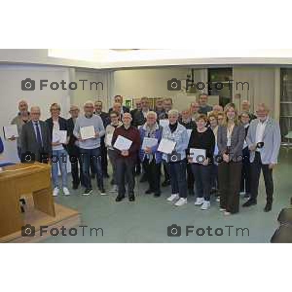 Zanica incontro con Caritas Bergamo donazione banco alimentare Bcc Bergamasca e Orobica 16 Aprile 2026 Bergamo Italia Foto Tiziano Manzoni Lapresse