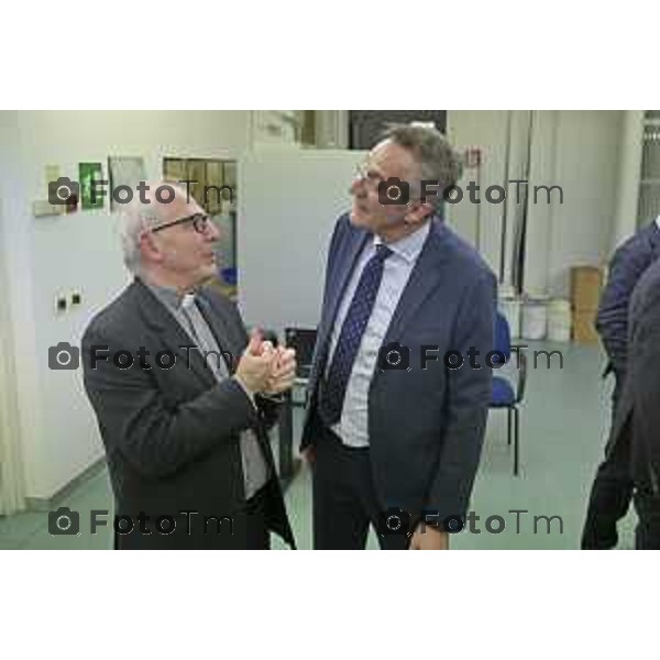 Zanica incontro con Caritas Bergamo donazione banco alimentare Bcc Bergamasca e Orobica 16 Aprile 2026 Bergamo Italia Foto Tiziano Manzoni Lapresse