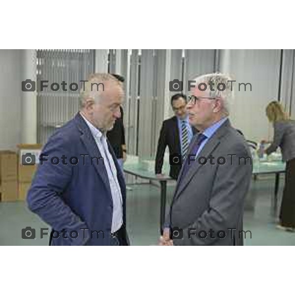 Zanica incontro con Caritas Bergamo donazione banco alimentare Bcc Bergamasca e Orobica 16 Aprile 2026 Bergamo Italia Foto Tiziano Manzoni Lapresse