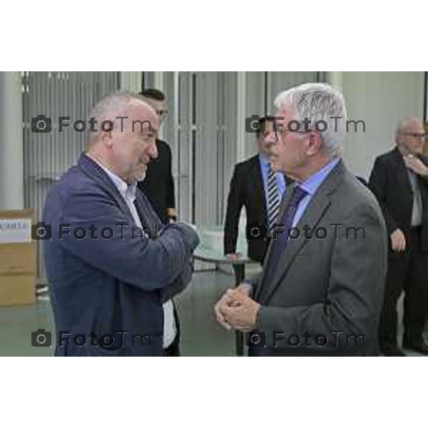 Zanica incontro con Caritas Bergamo donazione banco alimentare Bcc Bergamasca e Orobica 16 Aprile 2026 Bergamo Italia Foto Tiziano Manzoni Lapresse