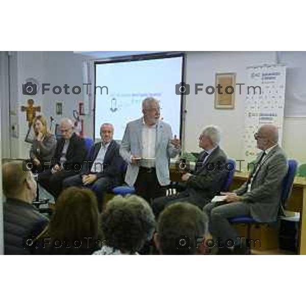 Zanica incontro con Caritas Bergamo donazione banco alimentare Bcc Bergamasca e Orobica 16 Aprile 2026 Bergamo Italia Foto Tiziano Manzoni Lapresse