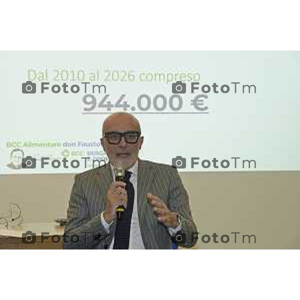 Zanica incontro con Caritas Bergamo donazione banco alimentare Bcc Bergamasca e Orobica 16 Aprile 2026 Bergamo Italia Foto Tiziano Manzoni Lapresse