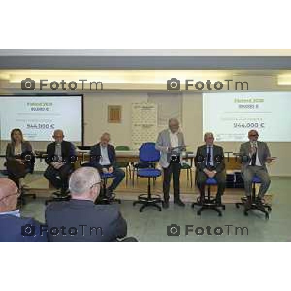 Zanica incontro con Caritas Bergamo donazione banco alimentare Bcc Bergamasca e Orobica 16 Aprile 2026 Bergamo Italia Foto Tiziano Manzoni Lapresse