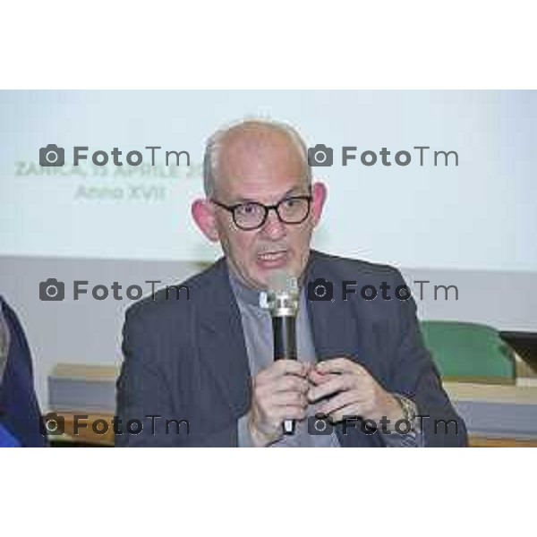 Zanica incontro con Caritas Bergamo donazione banco alimentare Bcc Bergamasca e Orobica 16 Aprile 2026 Bergamo Italia Foto Tiziano Manzoni Lapresse