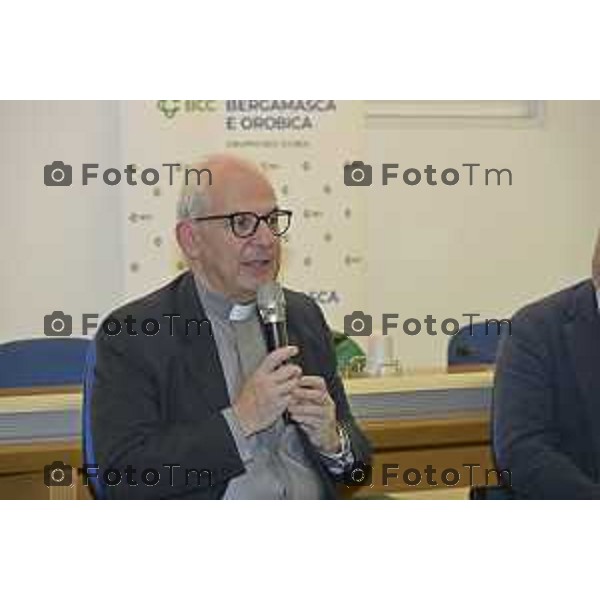 Zanica incontro con Caritas Bergamo donazione banco alimentare Bcc Bergamasca e Orobica 16 Aprile 2026 Bergamo Italia Foto Tiziano Manzoni Lapresse