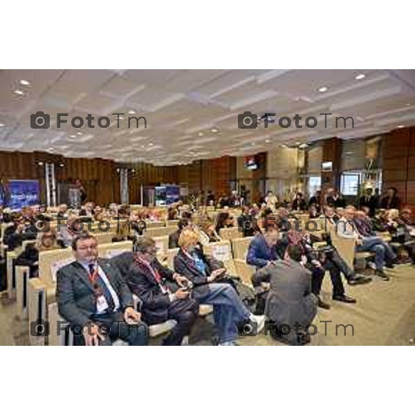 Assemblea nazionale di ALI - Autonomie Locali Italiane, appuntamento annuale che riunisce sindaci, amministratori locali e rappresentanti delle istituzioni, del mondo accademico e civile, per confrontarsi sulle politiche e sulle sfide di città e territori. Nella foto: 17 Aprile 2026 Bergamo Italia Foto Tiziano Manzoni Lapresse