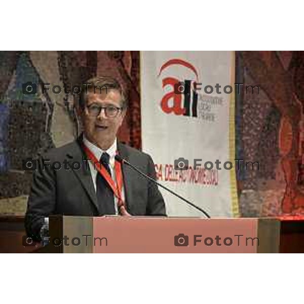 Assemblea nazionale di ALI - Autonomie Locali Italiane, appuntamento annuale che riunisce sindaci, amministratori locali e rappresentanti delle istituzioni, del mondo accademico e civile, per confrontarsi sulle politiche e sulle sfide di città e territori. Nella foto: Giorgio Gori 17 Aprile 2026 Bergamo Italia Foto Tiziano Manzoni Lapresse