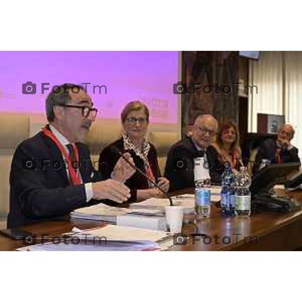 Assemblea nazionale di ALI - Autonomie Locali Italiane, appuntamento annuale che riunisce sindaci, amministratori locali e rappresentanti delle istituzioni, del mondo accademico e civile, per confrontarsi sulle politiche e sulle sfide di città e territori. Nella foto: ectio di Luigi Carbone, 17 Aprile 2026 Bergamo Italia Foto Tiziano Manzoni Lapresse