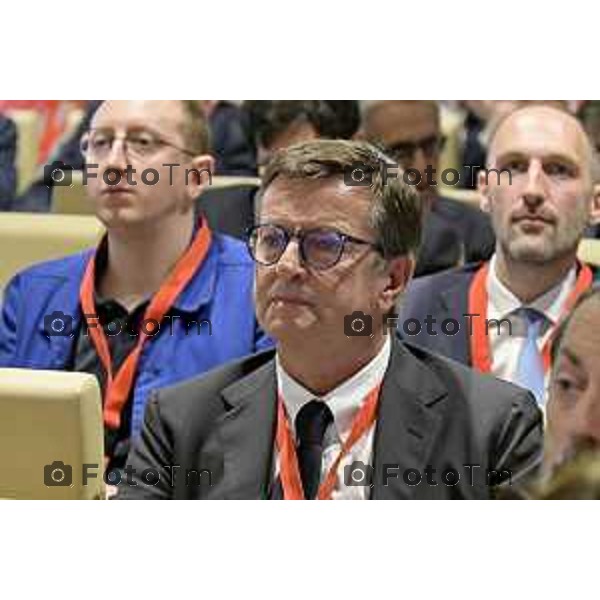 Assemblea nazionale di ALI - Autonomie Locali Italiane, appuntamento annuale che riunisce sindaci, amministratori locali e rappresentanti delle istituzioni, del mondo accademico e civile, per confrontarsi sulle politiche e sulle sfide di città e territori. Nella foto: Giorgio gori 17 Aprile 2026 Bergamo Italia Foto Tiziano Manzoni Lapresse