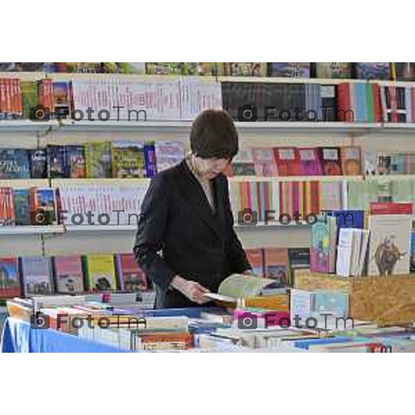 Bergamo Apertura fiera dei Librai e presnetazione libro Luciano Fontana corriere della sera Cesare Zapperi Daniele Rocchetti 18 Aprile 2026 Bergamo Italia Foto Tiziano Manzoni Lapresse