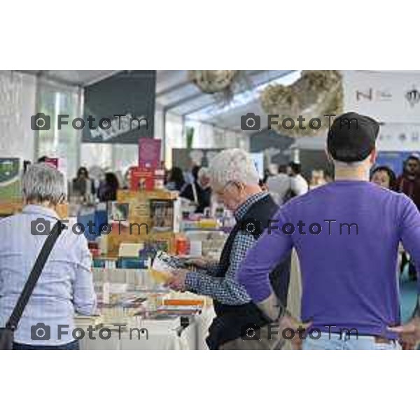 Bergamo Apertura fiera dei Librai e presnetazione libro Luciano Fontana corriere della sera Cesare Zapperi Daniele Rocchetti 18 Aprile 2026 Bergamo Italia Foto Tiziano Manzoni Lapresse