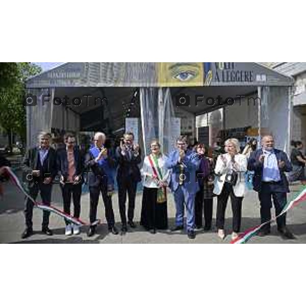 Bergamo Apertura fiera dei Librai e presnetazione libro Luciano Fontana corriere della sera Cesare Zapperi Daniele Rocchetti 18 Aprile 2026 Bergamo Italia Foto Tiziano Manzoni Lapresse