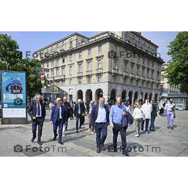 Bergamo Apertura fiera dei Librai e presnetazione libro Luciano Fontana corriere della sera Cesare Zapperi Daniele Rocchetti 18 Aprile 2026 Bergamo Italia Foto Tiziano Manzoni Lapresse