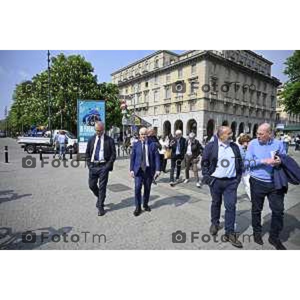 Bergamo Apertura fiera dei Librai e presnetazione libro Luciano Fontana corriere della sera Cesare Zapperi Daniele Rocchetti 18 Aprile 2026 Bergamo Italia Foto Tiziano Manzoni Lapresse