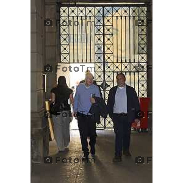 Bergamo Apertura fiera dei Librai e presnetazione libro Luciano Fontana corriere della sera Cesare Zapperi Daniele Rocchetti 18 Aprile 2026 Bergamo Italia Foto Tiziano Manzoni Lapresse