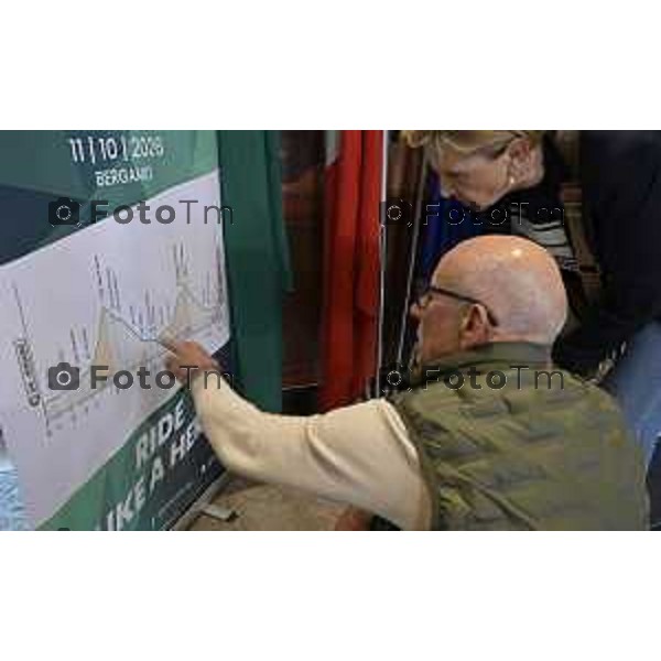 Bergamo presentazione ufficiale del Giro di Lombardia 2026 120 organizzato da RCS Sport 21 Aprile 2026 Bergamo Italia Foto Tiziano Manzoni Lapresse