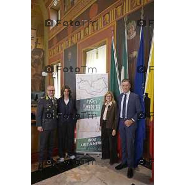 Bergamo presentazione ufficiale del Giro di Lombardia 2026 120 organizzato da RCS Sport 21 Aprile 2026 Bergamo Italia Foto Tiziano Manzoni Lapresse