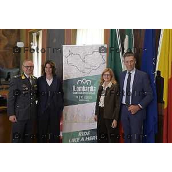 Bergamo presentazione ufficiale del Giro di Lombardia 2026 120 organizzato da RCS Sport 21 Aprile 2026 Bergamo Italia Foto Tiziano Manzoni Lapresse