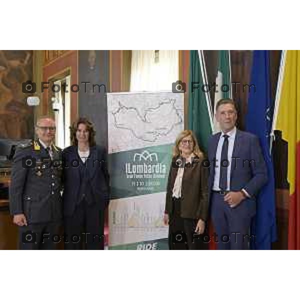 Bergamo presentazione ufficiale del Giro di Lombardia 2026 120 organizzato da RCS Sport 21 Aprile 2026 Bergamo Italia Foto Tiziano Manzoni Lapresse