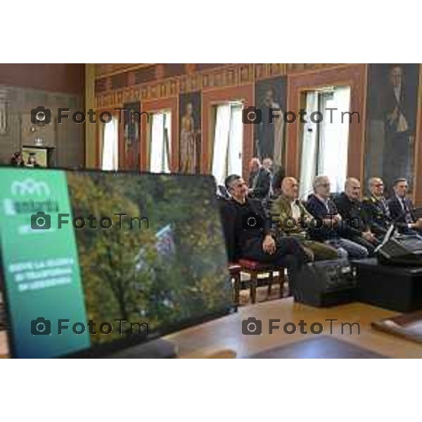 Bergamo presentazione ufficiale del Giro di Lombardia 2026 120 organizzato da RCS Sport 21 Aprile 2026 Bergamo Italia Foto Tiziano Manzoni Lapresse