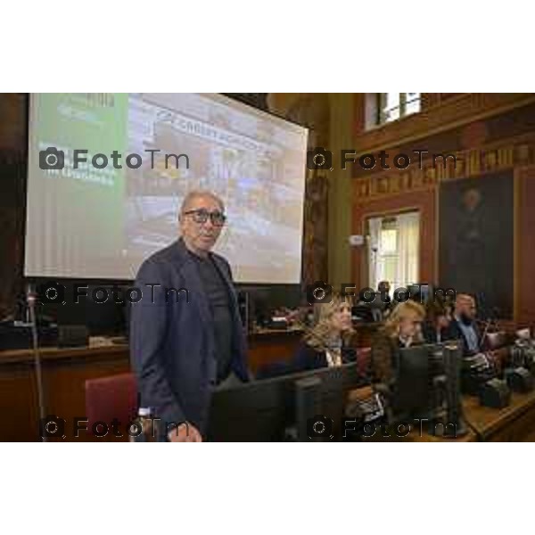 Bergamo presentazione ufficiale del Giro di Lombardia 2026 120 organizzato da RCS Sport 21 Aprile 2026 Bergamo Italia Foto Tiziano Manzoni Lapresse