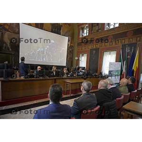 Bergamo presentazione ufficiale del Giro di Lombardia 2026 120 organizzato da RCS Sport 21 Aprile 2026 Bergamo Italia Foto Tiziano Manzoni Lapresse