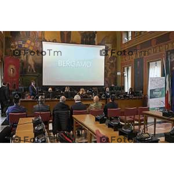 Bergamo presentazione ufficiale del Giro di Lombardia 2026 120 organizzato da RCS Sport 21 Aprile 2026 Bergamo Italia Foto Tiziano Manzoni Lapresse