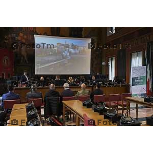 Bergamo presentazione ufficiale del Giro di Lombardia 2026 120 organizzato da RCS Sport 21 Aprile 2026 Bergamo Italia Foto Tiziano Manzoni Lapresse