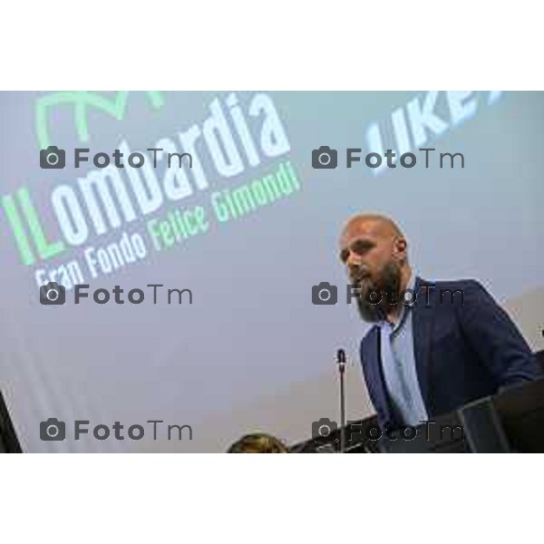 Bergamo presentazione ufficiale del Giro di Lombardia 2026 120 organizzato da RCS Sport 21 Aprile 2026 Bergamo Italia Foto Tiziano Manzoni Lapresse