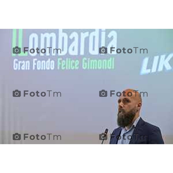 Bergamo presentazione ufficiale del Giro di Lombardia 2026 120 organizzato da RCS Sport 21 Aprile 2026 Bergamo Italia Foto Tiziano Manzoni Lapresse