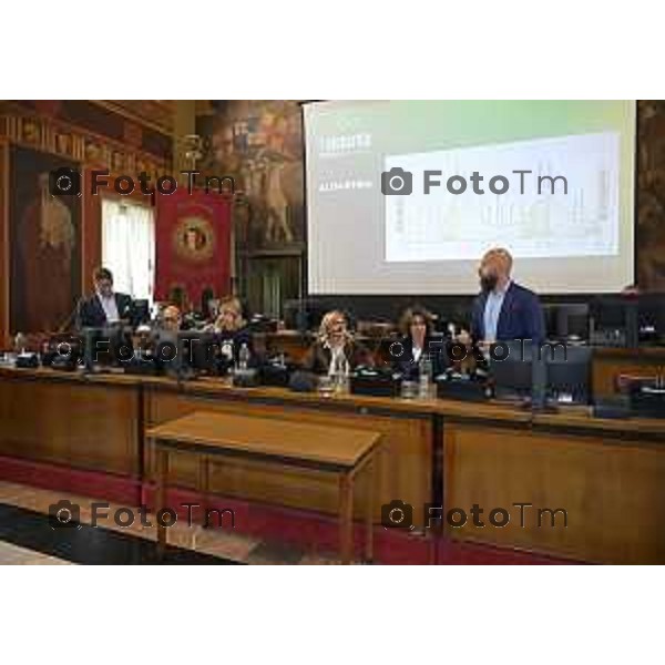 Bergamo presentazione ufficiale del Giro di Lombardia 2026 120 organizzato da RCS Sport 21 Aprile 2026 Bergamo Italia Foto Tiziano Manzoni Lapresse