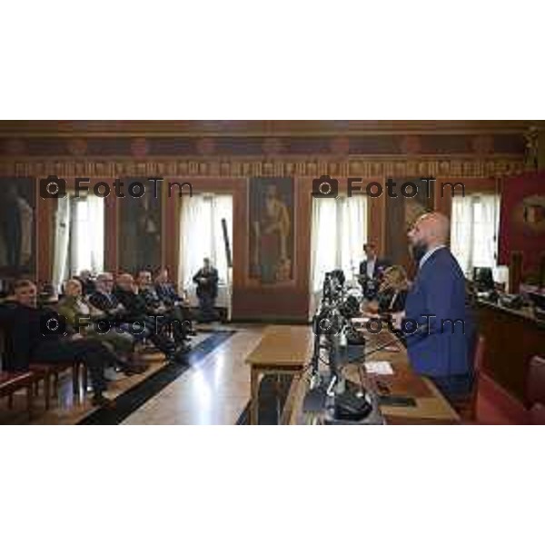 Bergamo presentazione ufficiale del Giro di Lombardia 2026 120 organizzato da RCS Sport 21 Aprile 2026 Bergamo Italia Foto Tiziano Manzoni Lapresse