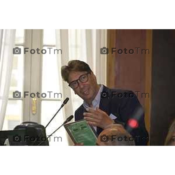 Bergamo presentazione ufficiale del Giro di Lombardia 2026 120 organizzato da RCS Sport 21 Aprile 2026 Bergamo Italia Foto Tiziano Manzoni Lapresse