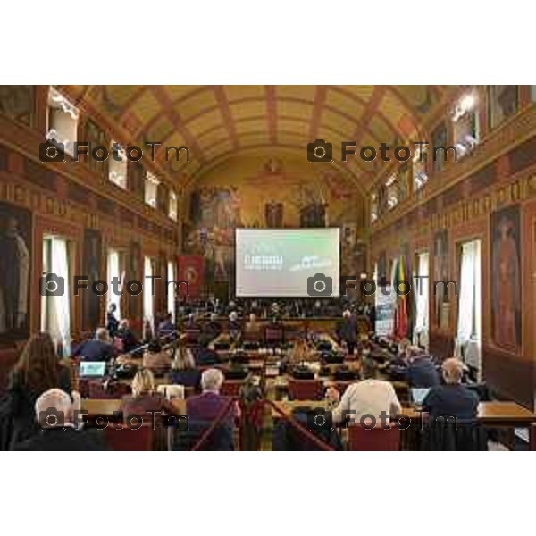 Bergamo presentazione ufficiale del Giro di Lombardia 2026 120 organizzato da RCS Sport 21 Aprile 2026 Bergamo Italia Foto Tiziano Manzoni Lapresse