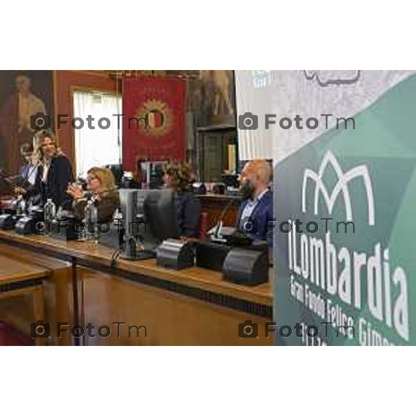 Bergamo presentazione ufficiale del Giro di Lombardia 2026 120 organizzato da RCS Sport 21 Aprile 2026 Bergamo Italia Foto Tiziano Manzoni Lapresse