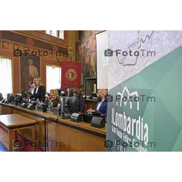 Bergamo presentazione ufficiale del Giro di Lombardia 2026 120 organizzato da RCS Sport 21 Aprile 2026 Bergamo Italia Foto Tiziano Manzoni Lapresse